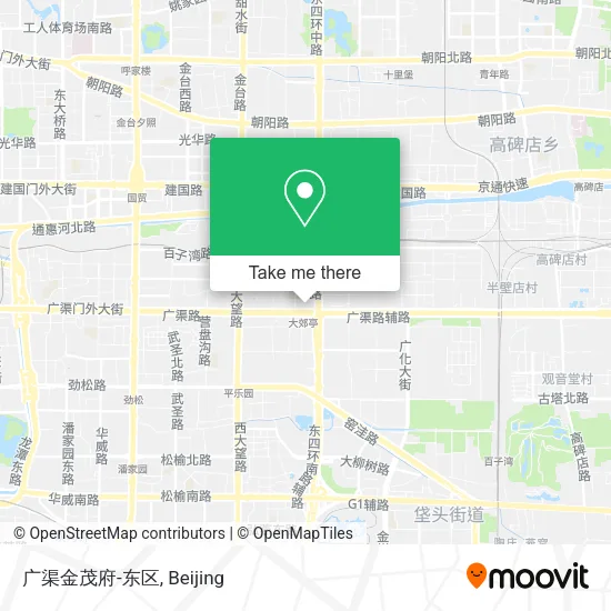 广渠金茂府-东区 map