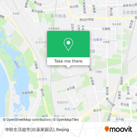 华联生活超市(欣葆家园店) map