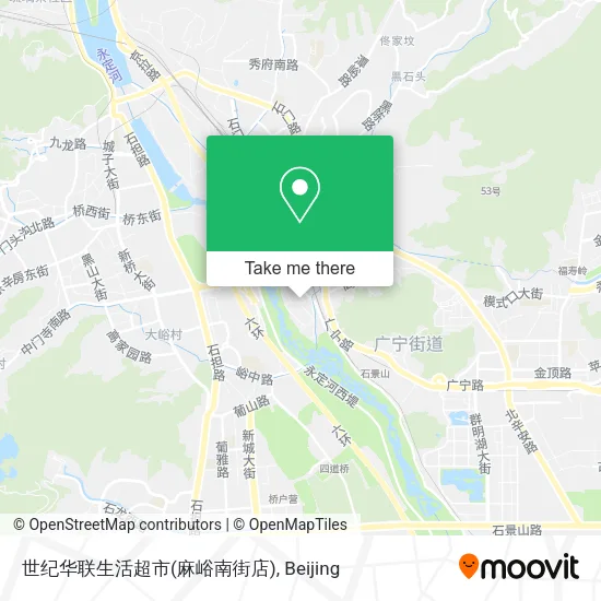 世纪华联生活超市(麻峪南街店) map