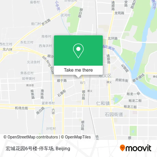 宏城花园6号楼-停车场 map