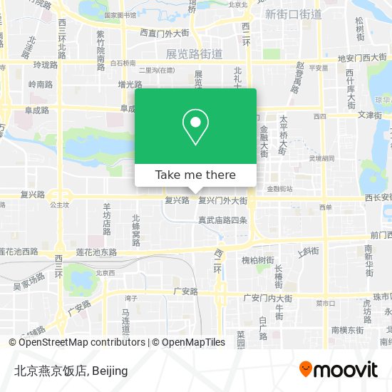 北京燕京饭店 map