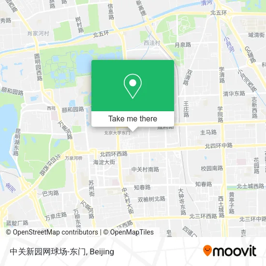 中关新园网球场-东门 map