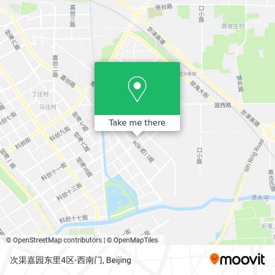 次渠嘉园东里4区-西南门 map