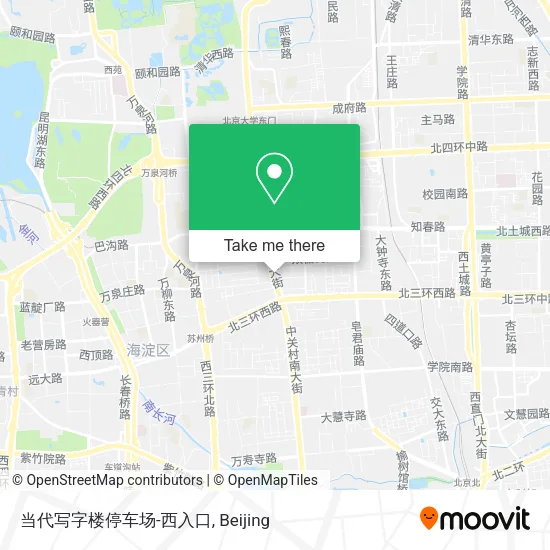 当代写字楼停车场-西入口 map