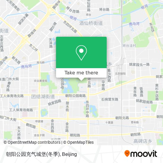 朝阳公园充气城堡(冬季) map