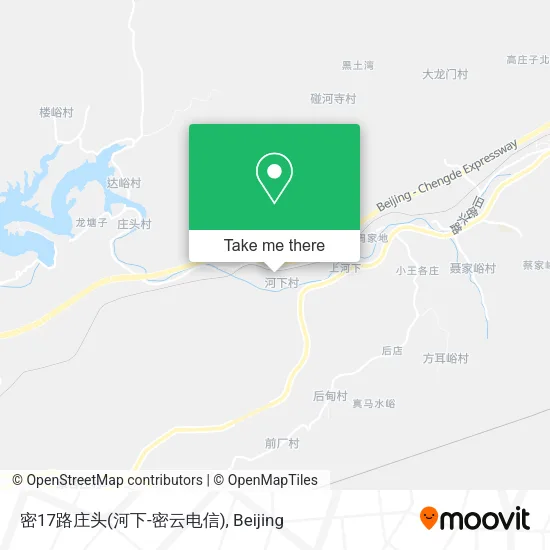 密17路庄头(河下-密云电信) map
