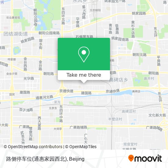 路侧停车位(通惠家园西北) map