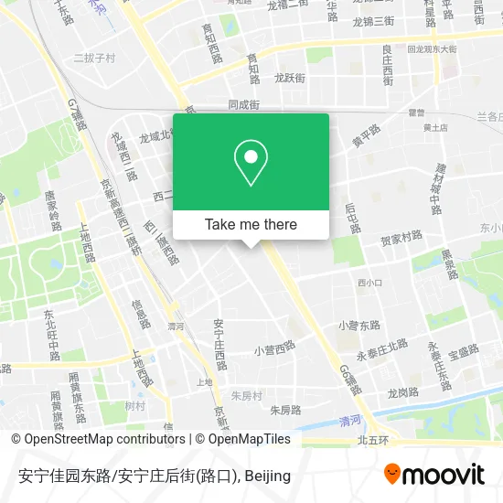 安宁佳园东路/安宁庄后街(路口) map