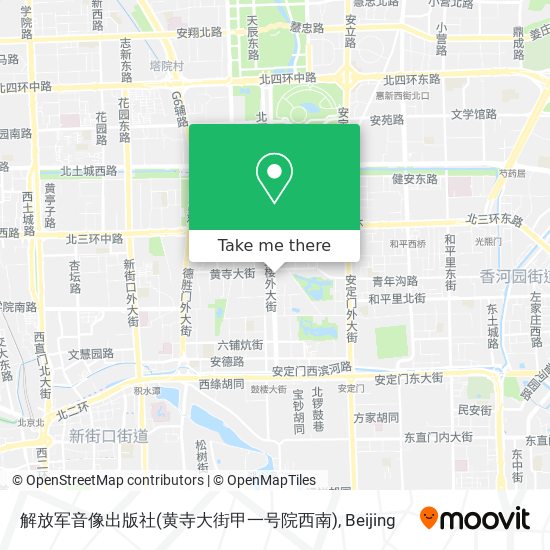 解放军音像出版社(黄寺大街甲一号院西南) map