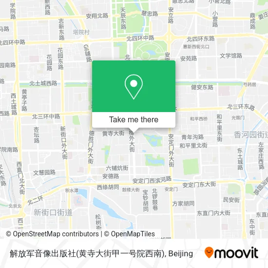 解放军音像出版社(黄寺大街甲一号院西南) map