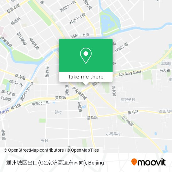 通州城区出口(G2京沪高速东南向) map