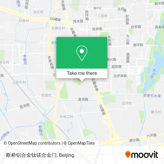 断桥铝合金钛镁合金门 map