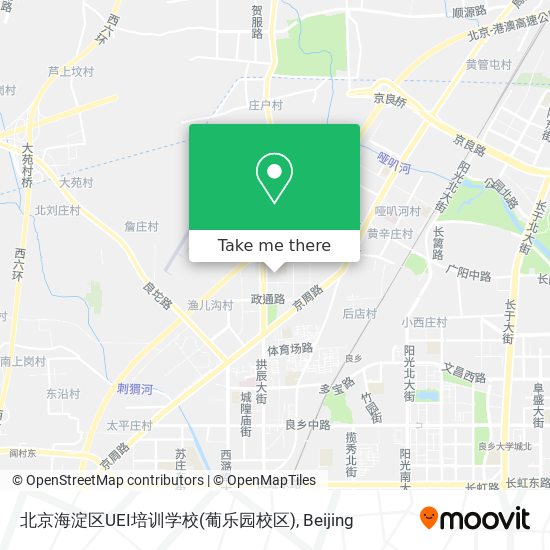 北京海淀区UEI培训学校(葡乐园校区) map