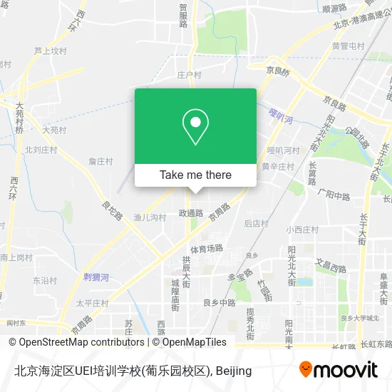 北京海淀区UEI培训学校(葡乐园校区) map