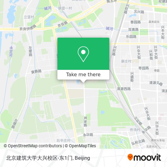 北京建筑大学大兴校区-东1门 map