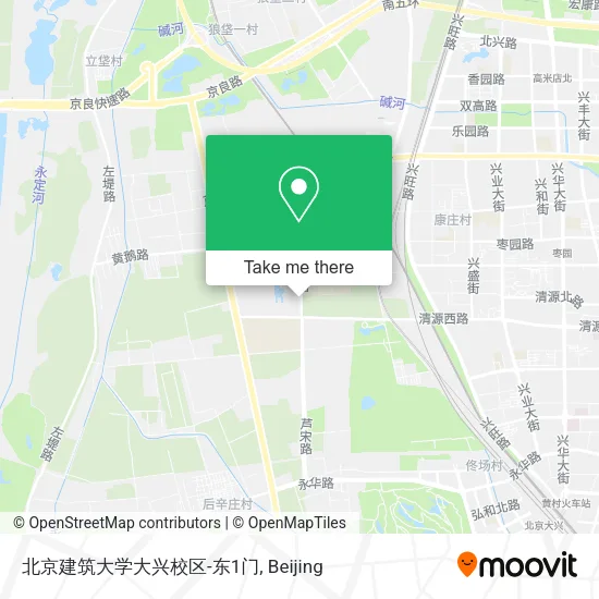 北京建筑大学大兴校区-东1门 map