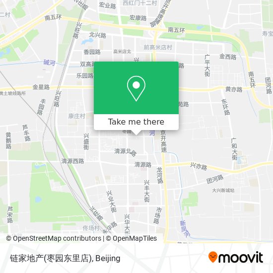 链家地产(枣园东里店) map