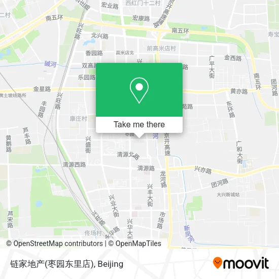 链家地产(枣园东里店) map