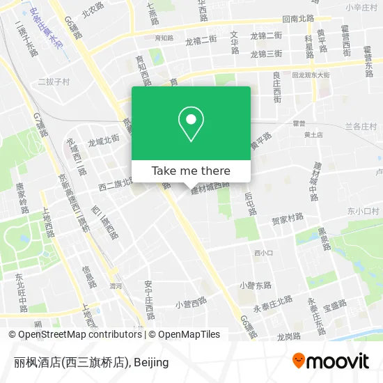 丽枫酒店(西三旗桥店) map