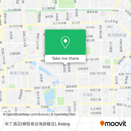 布丁酒店(锣鼓巷后海鼓楼店) map