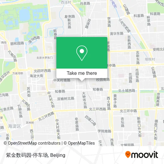 紫金数码园-停车场 map