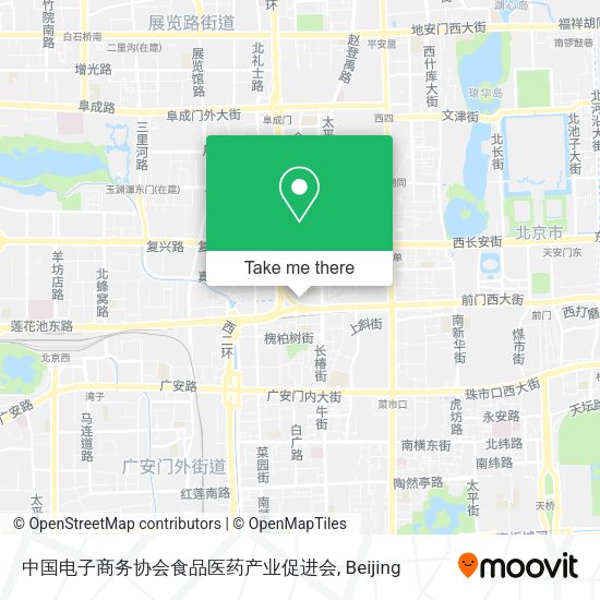 中国电子商务协会食品医药产业促进会 map