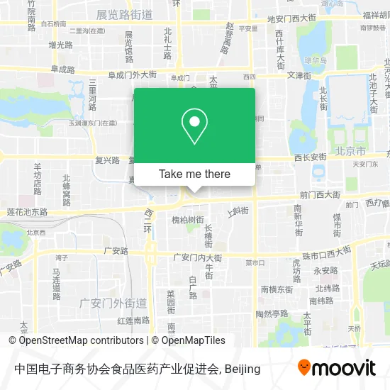 中国电子商务协会食品医药产业促进会 map