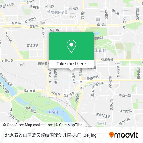 北京石景山区蓝天领航国际幼儿园-东门 map