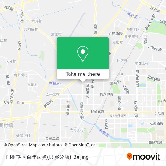 门框胡同百年卤煮(良乡分店) map