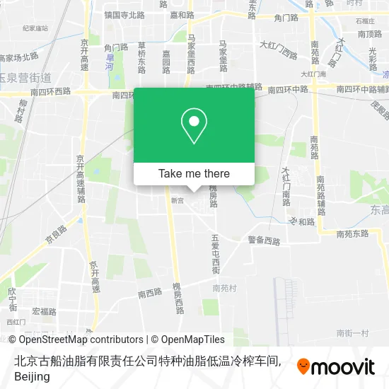 北京古船油脂有限责任公司特种油脂低温冷榨车间 map