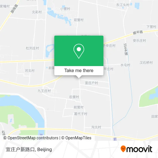 宣庄户新路口 map