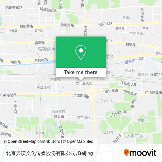 北京典谟文化传媒股份有限公司 map