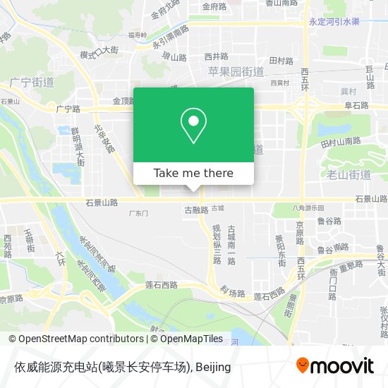 依威能源充电站(曦景长安停车场) map