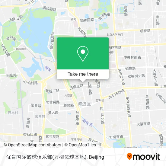 优肯国际篮球俱乐部(万柳篮球基地) map