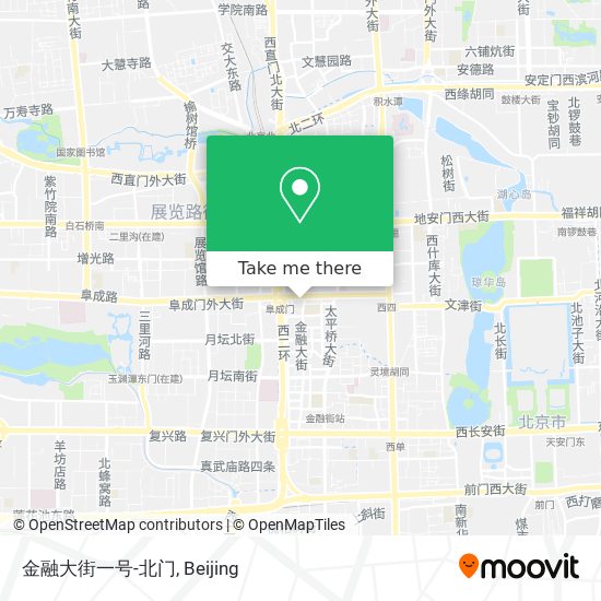 金融大街一号-北门 map