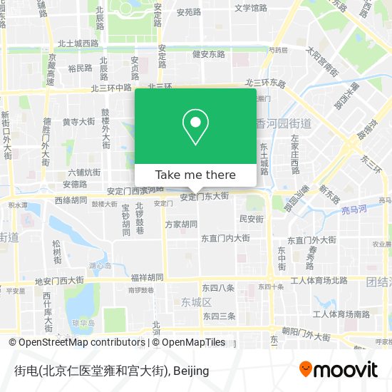 街电(北京仁医堂雍和宫大街) map