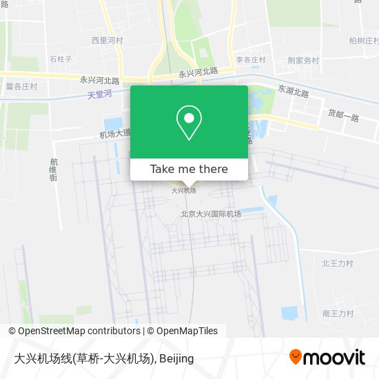 大兴机场线(草桥-大兴机场) map