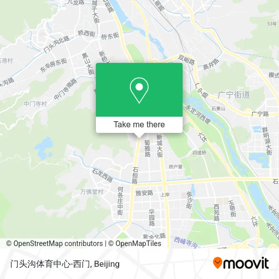 门头沟体育中心-西门 map