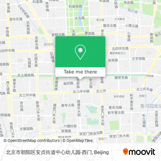 北京市朝阳区安贞街道中心幼儿园-西门 map