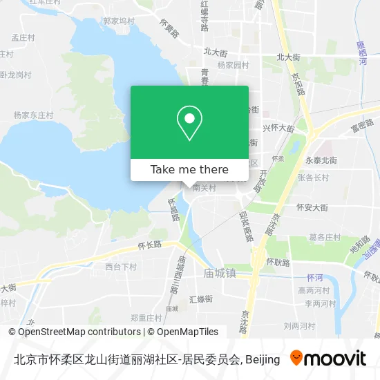 北京市怀柔区龙山街道丽湖社区-居民委员会 map