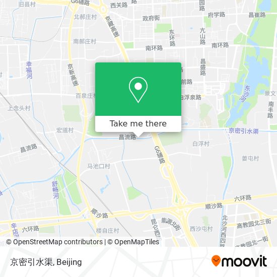 京密引水渠 map