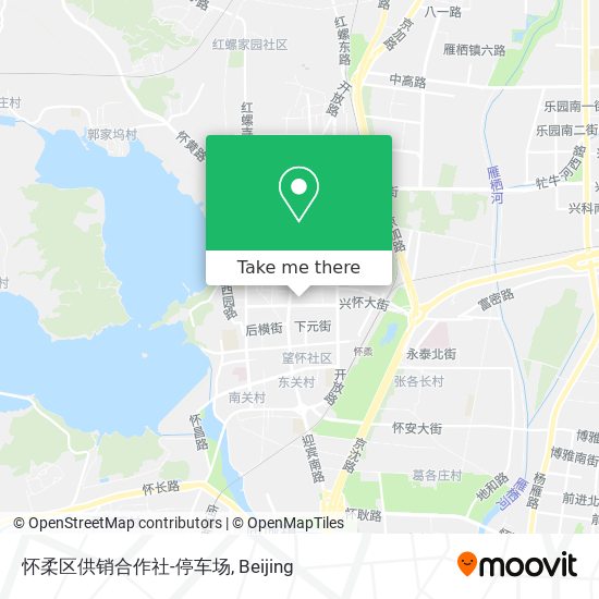 怀柔区供销合作社-停车场 map