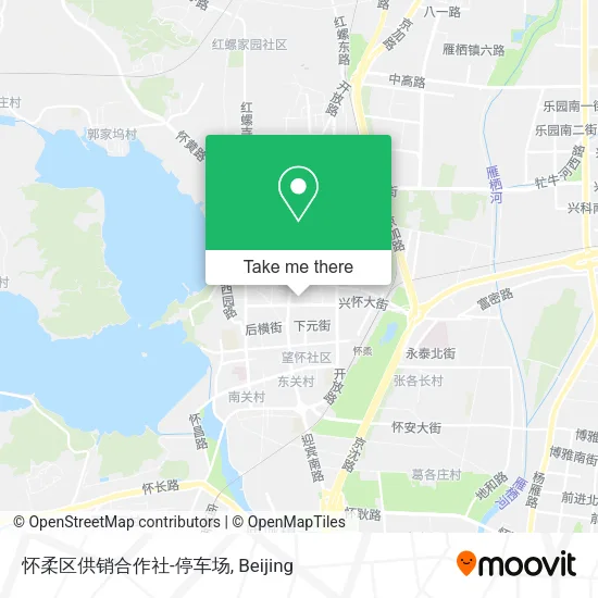 怀柔区供销合作社-停车场 map