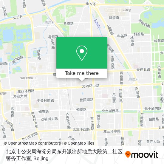 北京市公安局海淀分局东升派出所地质大院第二社区警务工作室 map