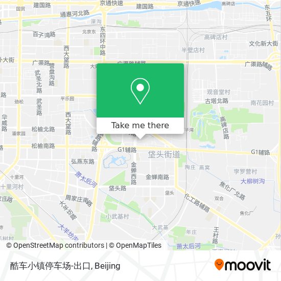 酷车小镇停车场-出口 map