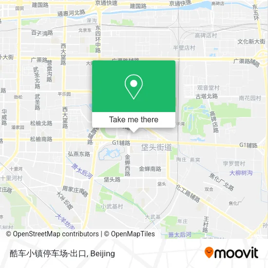 酷车小镇停车场-出口 map