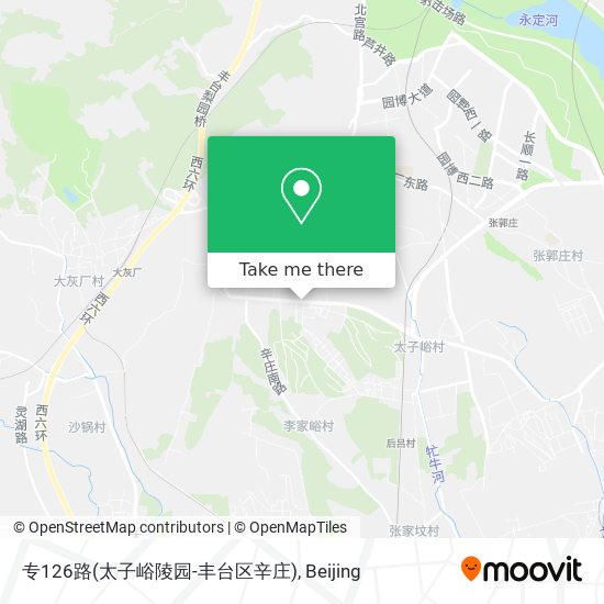 专126路(太子峪陵园-丰台区辛庄) map