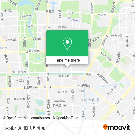 天建大厦-北门 map