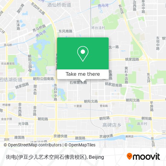 街电(伊豆少儿艺术空间石佛营校区) map
