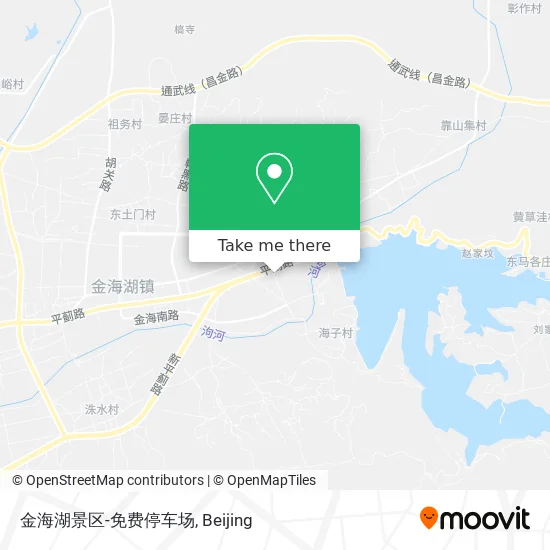 金海湖景区-免费停车场 map